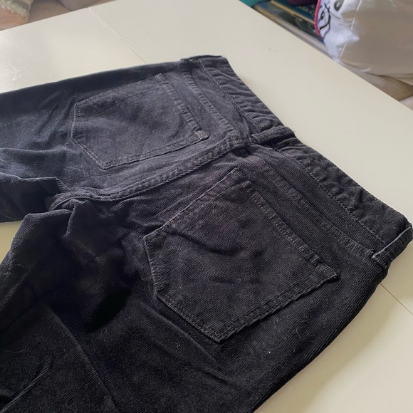 Y2K Banana Republic Black Skinny Fit Corduroy Jeans Pants - Picture 4 of 6